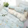 Pastoral style four-piece set 1 8m bedding single double duvet cover Bed single dormitory cover three 4-piece set 1 5m summer