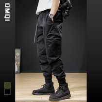 Ton Man Banner Fall Zipper Large Pocket Casual Work Pants Male Tide Cards Loose Elastic Bunches Pants 100 Hitch Ride