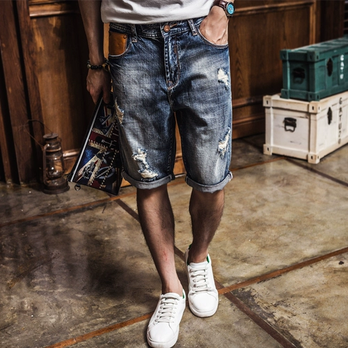 Tide, трендовая джинсовая юбка для отдыха, шорты, мужские штаны, оверсайз, большой размер