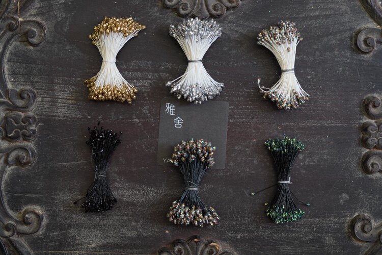 Japan imports colorful slices of flower pistachio floras with floras DIY handmade dyed bouquet materials