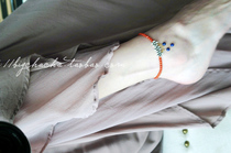 Oriental ancient style plum pile pleasing southern red anklet (can be changed bracelet)