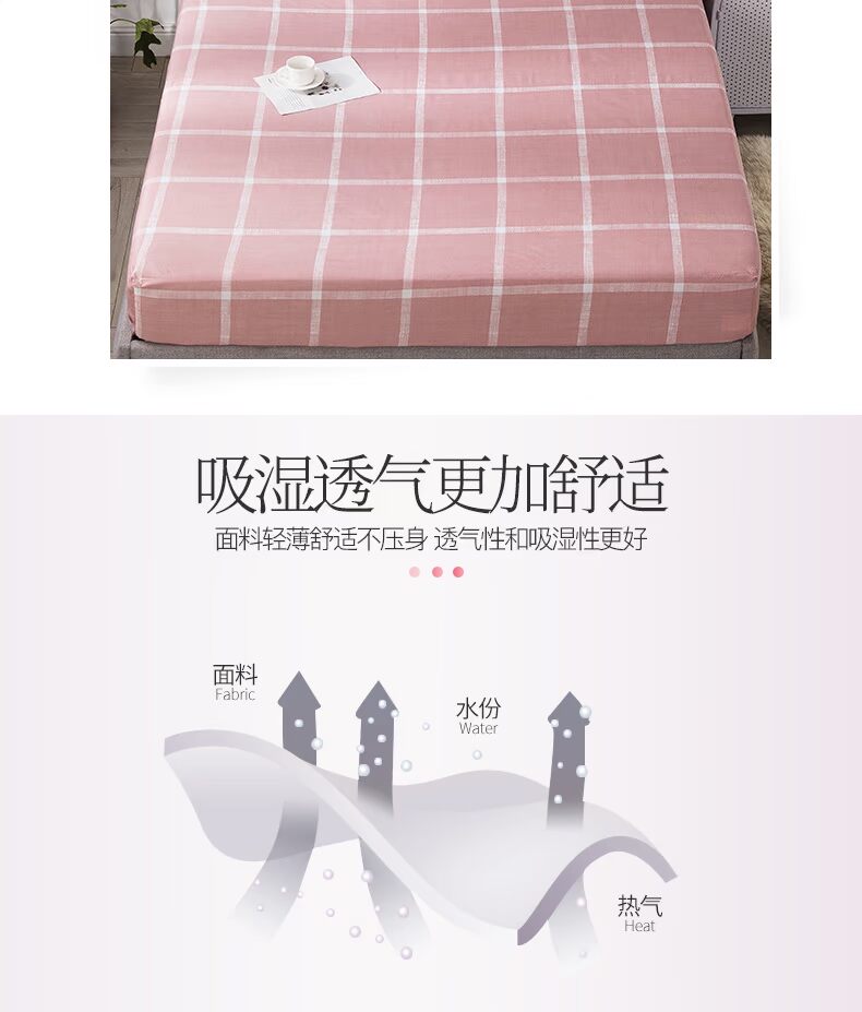 Giường cotton ở Nam Cực Ant Bộ đồ giường bằng vải bông chống trượt đơn bộ Simmons bảo vệ che bụi che phủ nệm hộ gia đình - Trang bị Covers ga trải giường chun đẹp	