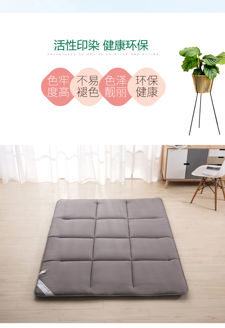 Ký túc xá sinh viên ở Nam Cực nệm lông nhung đơn nệm nệm đơn 1,5m giường dày sinh viên - Nệm đệm y tế