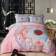 Nam Cực Nguyên Đán bông denim khăn trải giường cotton quilt 1,5 giường m 2.0 Quốc Gió đúp - Bộ đồ giường bốn mảnh