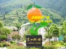 Customized fruit farm orange citrus sculpture garden landscape simulation orange sculpture fiberglass sculpture