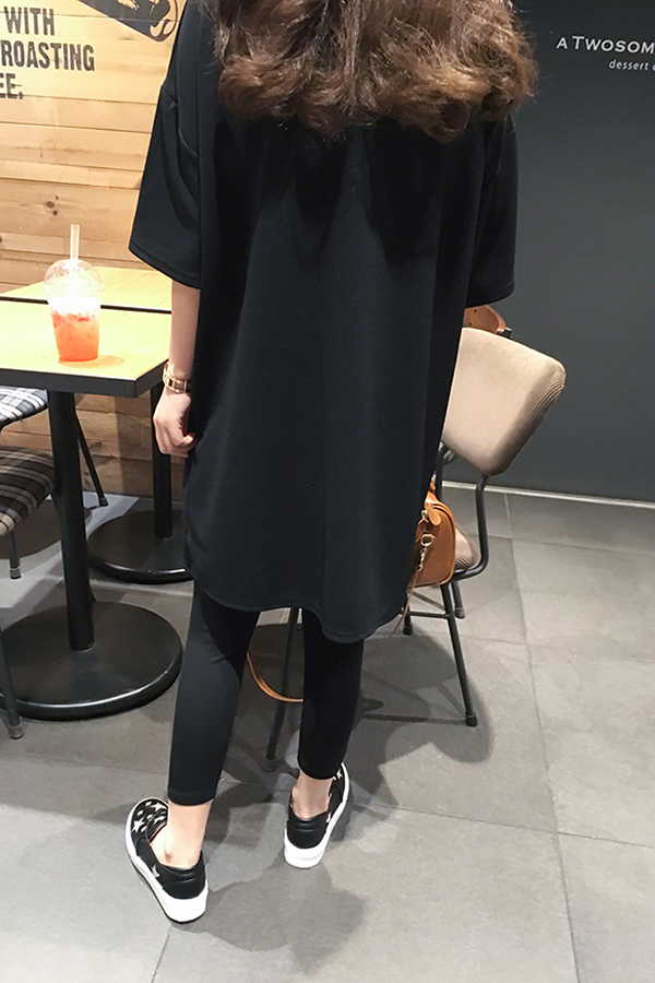Châu âu trạm chất béo mm kích thước lớn của phụ nữ ngắn tay T-Shirt 200 kg phần dài phiên bản lớn của áo mùa xuân và mùa hè slim dress áo thun thể thao nữ