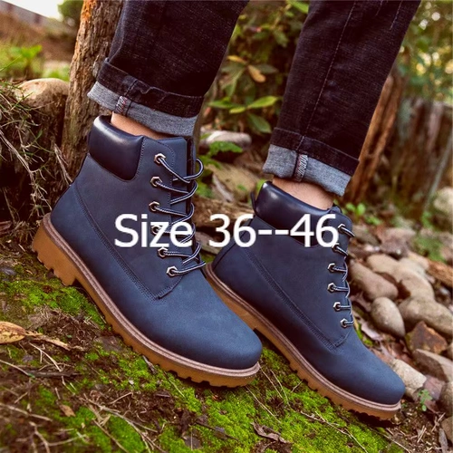 Женские плоские ботинки Martin Boots Big Size 43