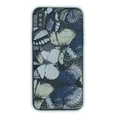 iPhoneXsXRmax leather back film ins Wind personality mobile phone Protective case protective cover (no frame without toughened film