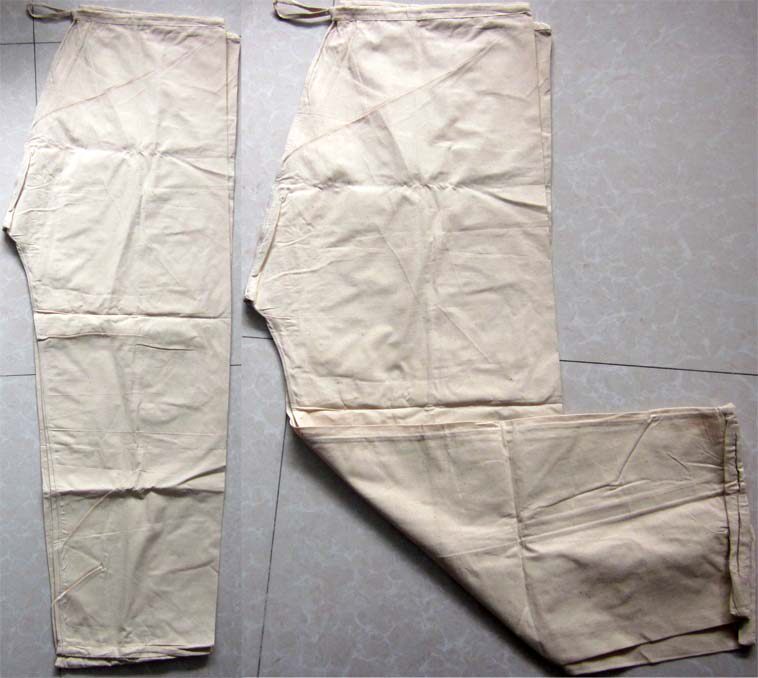Inventory # 65 Pure Cotton Underwear Military Pants 80s White Underwear Cotton Trousers Tightening Pants
