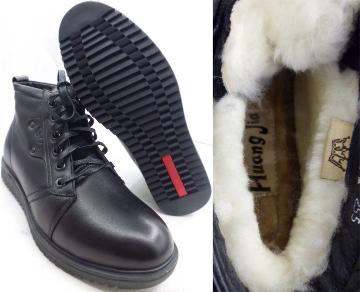 3 Fold Change Season 3516 Men's Style Fur Shoes 4 Fold Cadres High Silo Wool Shoes 185M Light Anti Chilling Winter Shoes Cotton Shoes