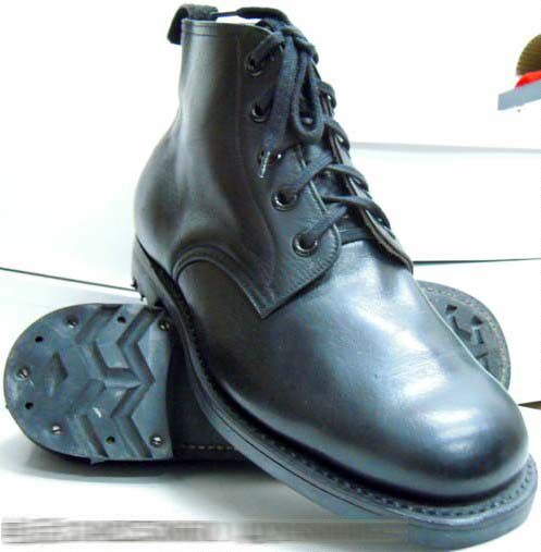 80s 3516 Men's Ship Leather Shoes Outdoor Military Fan Short Boots High Waist Leather Shoes Full Bovine Size 414246