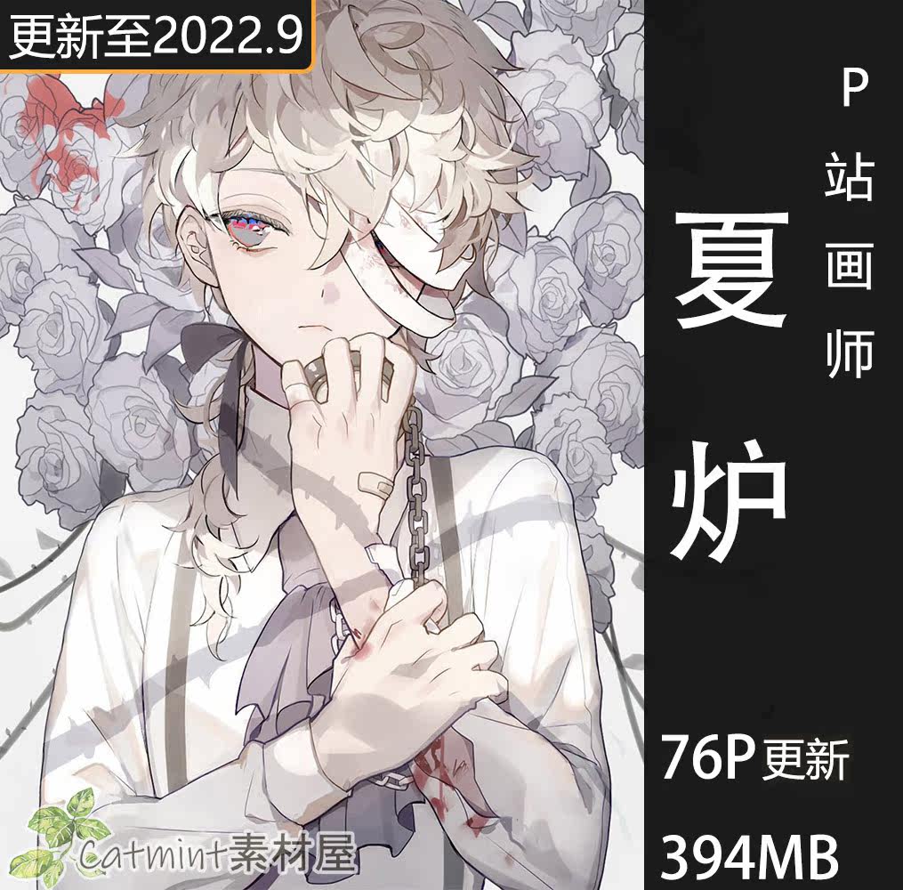 画集 画师夏炉二次元动漫人物少年少女清新头像临摹图集参考 Taobao