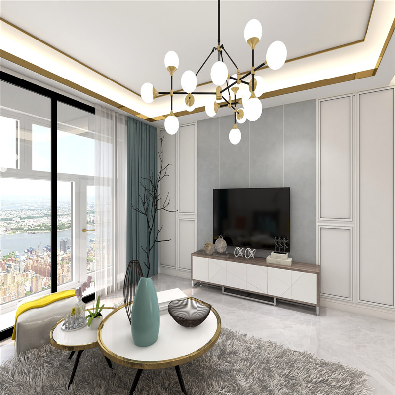 Jindalai leather carved board wall finish guest dining room background soft decoration Actually home