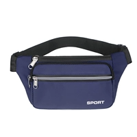 Синяя поясная сумка