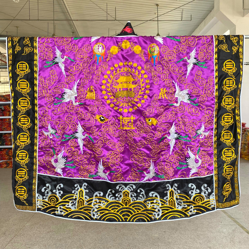 Tianshi Haoli Taoist supplies golden crane high-gong robes, crane clothes, clothes, hundred cranes, Taoist clothes, Taoist robes, purple