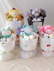 Cinnamon Dog Kuromi Doll Bouquet Doll for Girlfriends and Children’s Birthday Gifts for Girls, Best Friends, and Lovers
