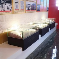  Antique display cabinet Old object booth hydraulic lifting door display cabinet Museum metal display table Cultural relics collection cabinet