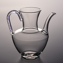 Equal cup glass thickening high temperature and transparent belt to anti-hot kung kung fu tea set Japanese high-end