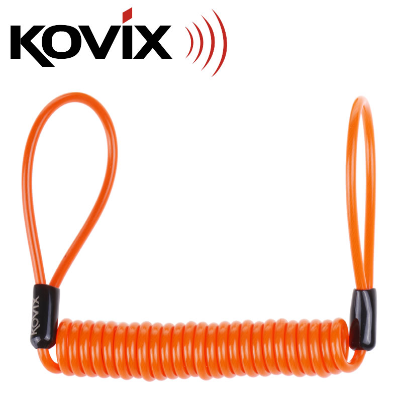 Bicycle Alarm Lock Wire Rope Motorcycle Disc Brake Lock Warning Rope Electric Vehicle Universal Helmet Reminder Rope Orange