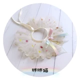 Кружевной слюнявчик для принцессы, милый шарф с бантиком, нагрудник, аксессуар