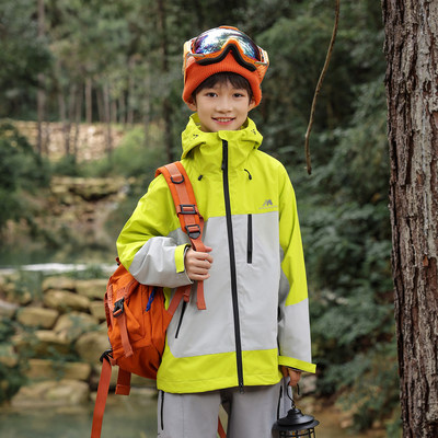Three-Proof Children's Outdoor Jacket for Boys and Girls, 3-in-1 Windproof and Waterproof Clothing for Spring and Autumn, Suitable for Older Children — 2