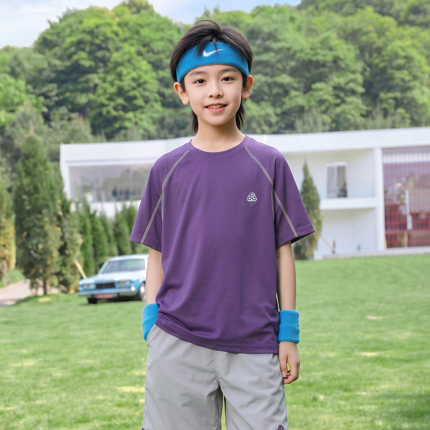 Cooling Quick-Dry Children's Short-Sleeve T-Shirt Boys' Summer 2026 New Trendy Brand Big Kids Summer Sports Outfit — 7