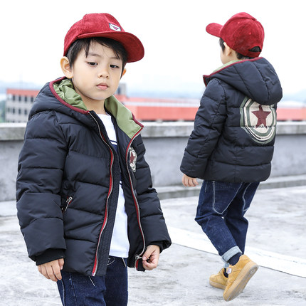 男童棉服2017新款儿童棉衣男1-3岁宝宝冬装韩