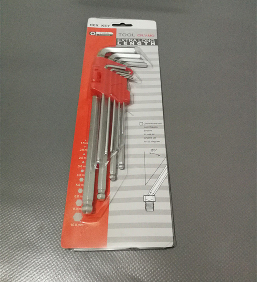 9 pieces of socket inner hexagon wrench suit combined lengthened ball head Hexagonal Hexagon Hexagon Wrench
