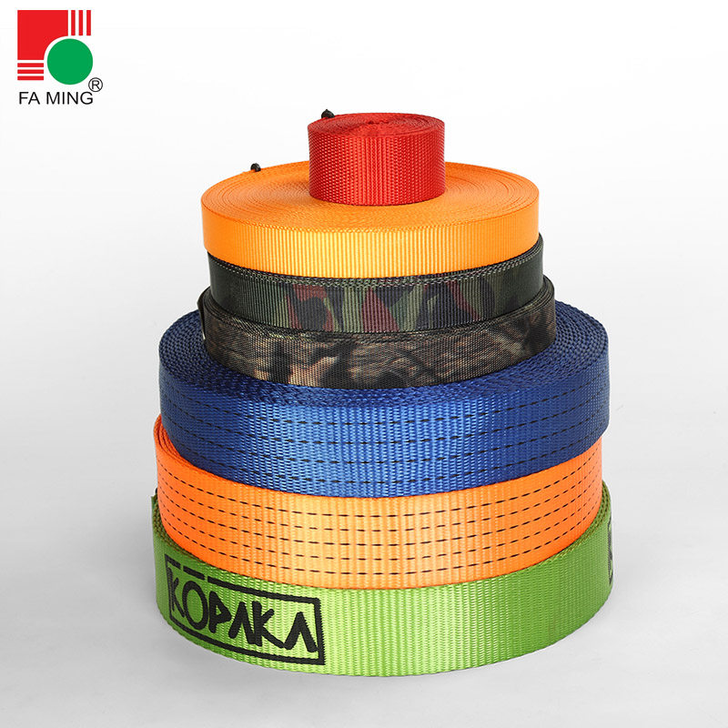 High Strength Thickening Encrypted Polyester Fiber Webbing Rescue Car Clear Barrier Car Strap Wagon Tying Belt Tension Belt Strapping Tape