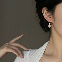 Pearl Praise Natural Pearl mosquito coil ear clip without ear hole female earrings can clip earrings retro autumn and winter