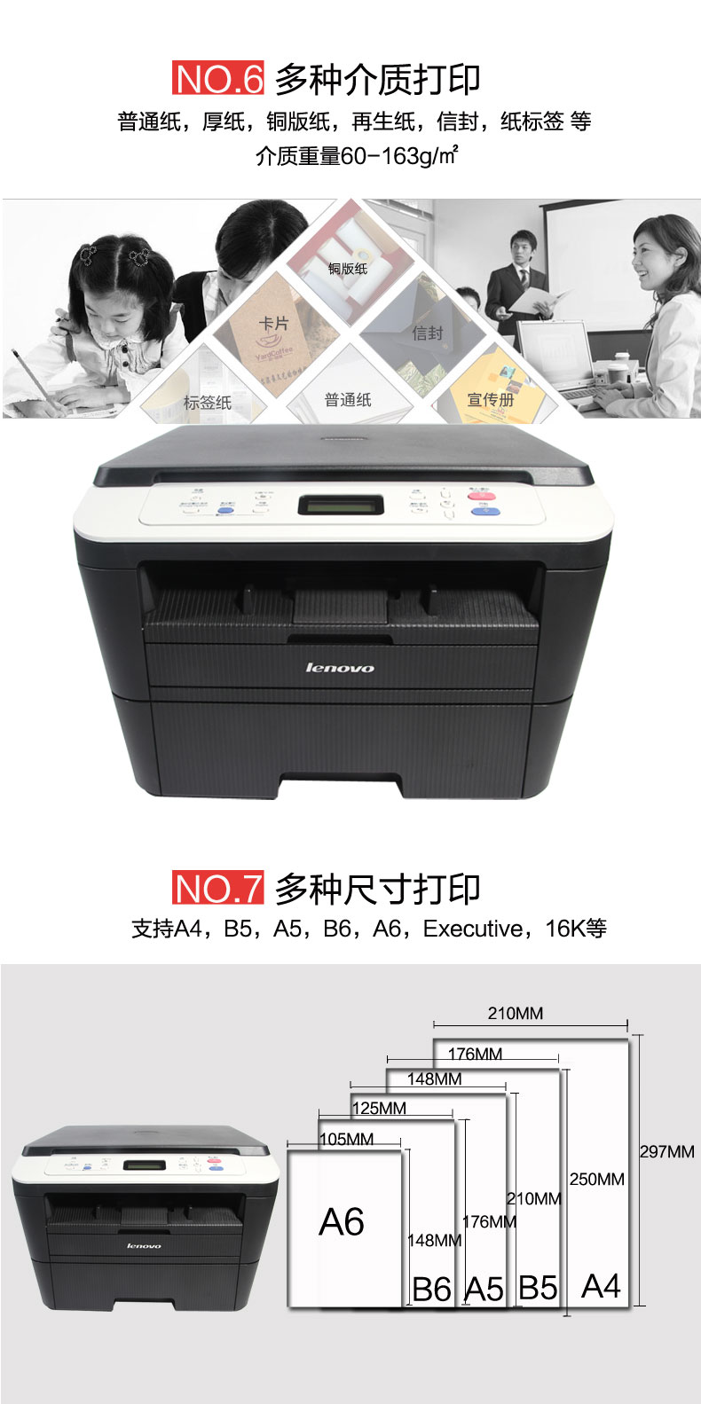 Máy quét bản sao in Lenovo M7605D Lenovo M7400 laser đen trắng MFP - Thiết bị & phụ kiện đa chức năng