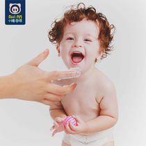 Baby oral cleaner Childrens soft hair silicone finger cover Brush tongue coating belt storage box set Baby toothbrush
