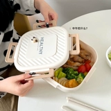 Фруша коробка с ланч -коробкой может залечить офисного работника с помощью рисовой еды -Пластиковая пластиковая коробка для ланч -ланча.