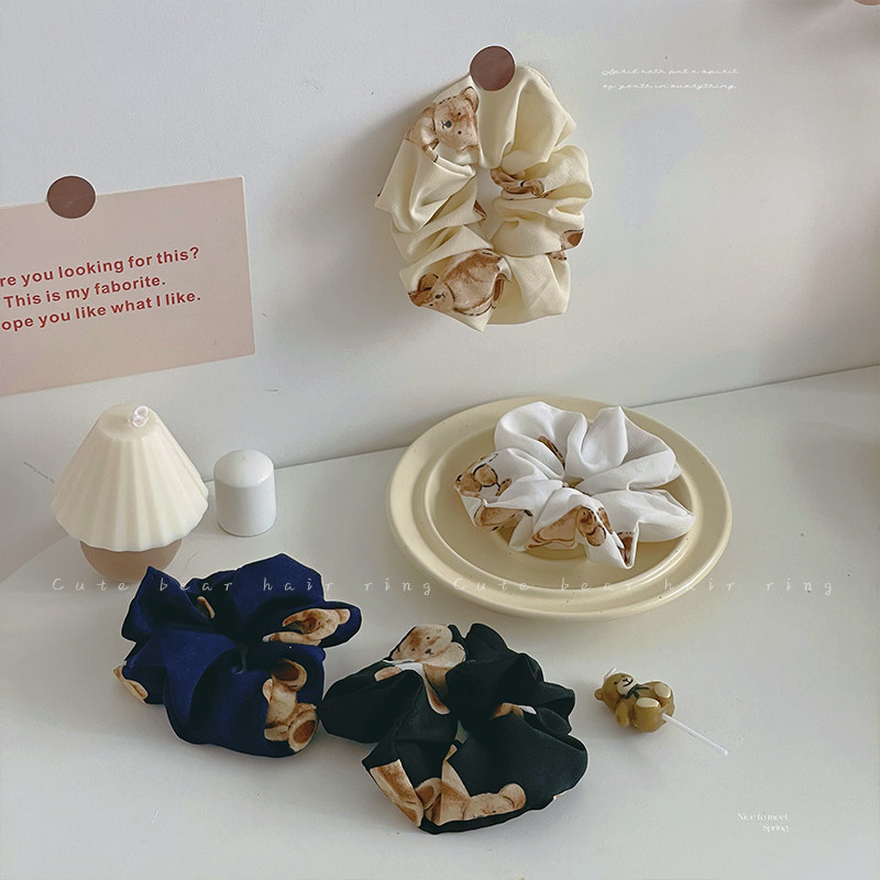 New net red large intestine hair ring female summer thin section tied hair French hair accessories fat intestine rubber band female tie head temperament hair ring