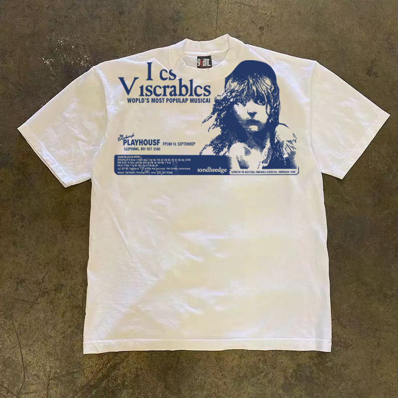 Overseas Order Surplus ~ Export Pattern Print Summer New Style Pure Cotton Short-Sleeve T-Shirt, Loose Fit, Base Layer Overseas Order Surplus ~ Export Pattern Print Summer New Style Pure Cotton Short-Sleeve T-Shirt, Loose Fit, Base Layer