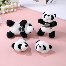 Cartoon Plush Panda Brooch Cute Badger groveling Bear doll Dont pin scarf with small accessories Pendant Paparazzi