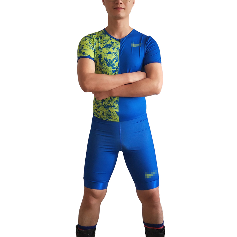 2019-2020 Diamond League Su Bingtian with the same bamboo leaf flower one-piece track and field suit College track and field competition suit