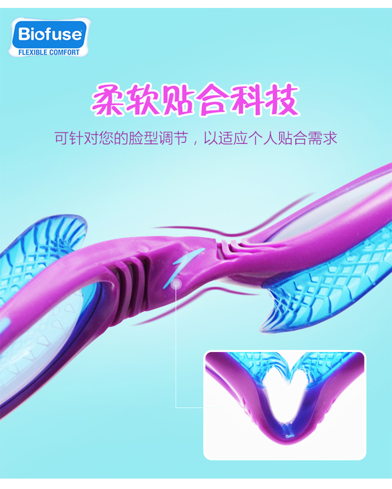 Tốc độ nhanh hơn kính trẻ em của Tao 6-14 tuổi HD kính lớn chống nước chống sương mù thoải mái - Goggles kính bơi arena