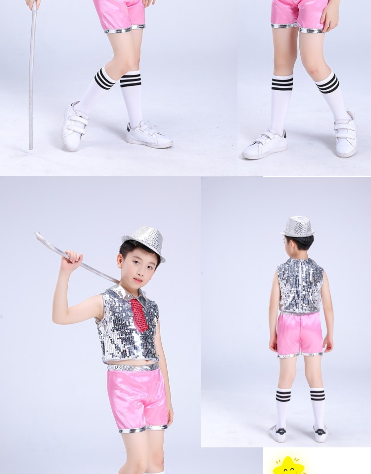Trẻ em sequin jazz trang phục cô gái nhảy hiện đại trang phục váy trẻ em mới fluffy trình diễn sàn catwalk cửa hàng quần áo biểu diễn cho trẻ em