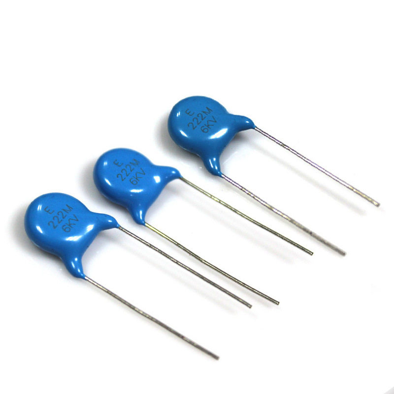 High voltage ceramic capacitor 6KV222M 2200PF 2 2NF 6000v LCD TV high voltage plate capacitor