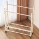 Floor-Standing Coat Rack for Bedroom, Home Use Clothes Rack, Movable Indoor Clothes Drying Rack, Thickened Simple Clothes Hanger, Storage Rack