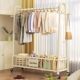 Extra-Large 32-Tube Coat Rack, Floor-Standing Bedroom Clothes Rack, Movable Indoor Clothes Drying Rack, Clothes Hanger, Storage Rack