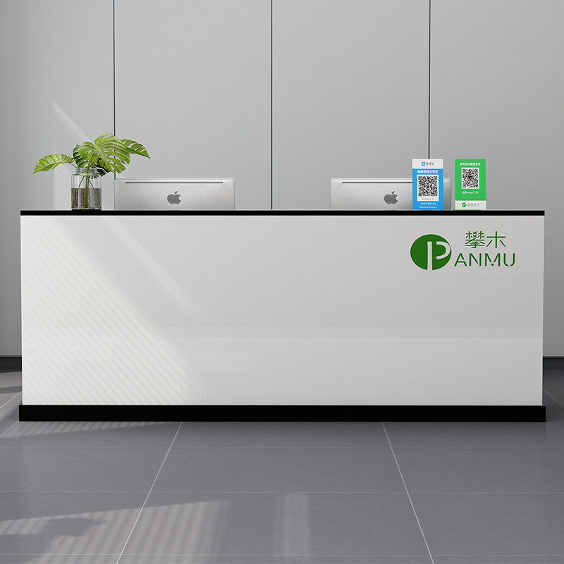 Company reception desk simple modern clothing store beauty salon front desk small supermarket commercial bar cashier counter