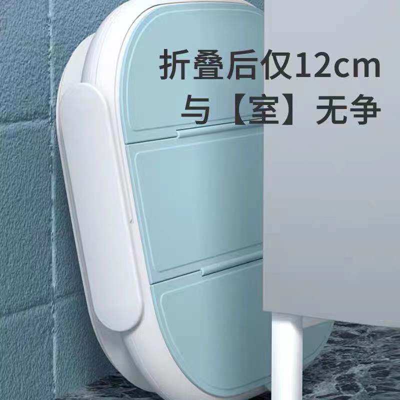 Foldable storage high and deep foot washing bucket home health massage foot bath bucket over the calf with cover adult foot bath artifact