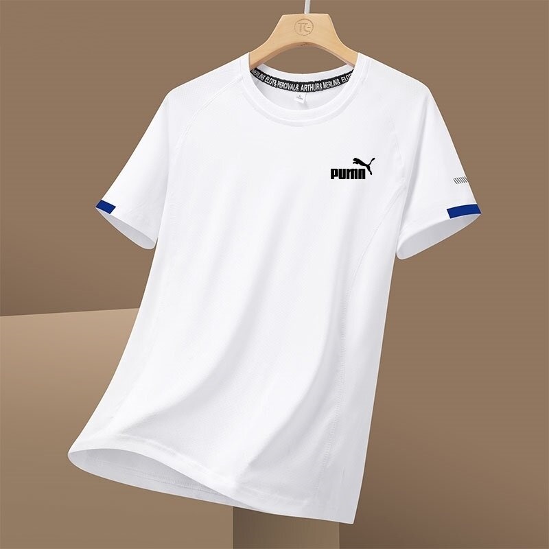 Outlet Store Ice Silk Short-Sleeve Men's Summer Thin Breathable Couple's Top Sports Quick-Drying Plus Size T-Shirt Outlet Store Ice Silk Short-Sleeve Men's Summer Thin Breathable Couple's Top Sports Quick-Drying Plus Size T-Shirt