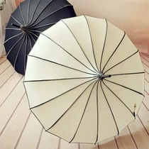 Umbrella Long Handle Female Creative Wedding Princess Umbrella Student Pagoda Umbrella Korean Umbrella Retro hipster Umbrella