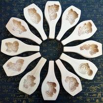 12 zodiac solid wood carving to make pastry noodles mooncake mold 饽饽 卡子 Steamed buns noodles to serve rice cake