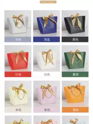 Wedding gift bag paper bag Chinese New Year portable wedding red small company cute thick eco bag custom made