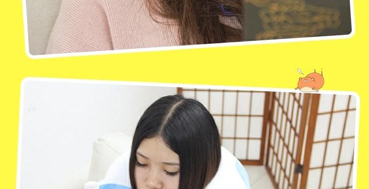 Nhà điện những thứ khô ráo xung quanh nhỏ chôn mèo lớn đồ chơi sang trọng hình chữ U gối búp bê anime hai nhân dân tệ - Carton / Hoạt hình liên quan búp bê hình dán