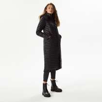 Hot selling DVRS original single female autumn winter long paragraph with kneecap down cotton clothing light and warm OL swarming thin cotton jacket
